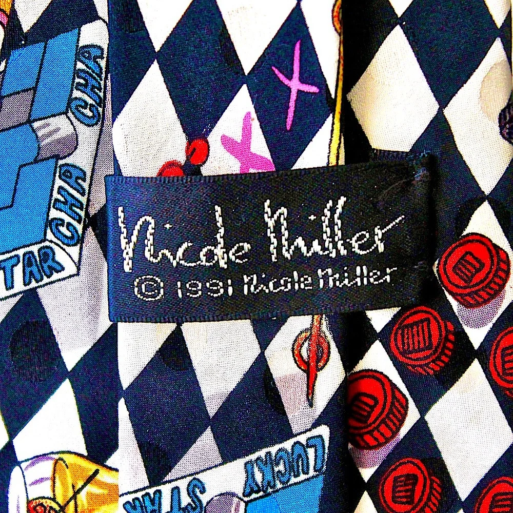 NICOLE MILLER MENS TIE 1991 VINTAGE 